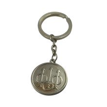 Metal Crafts Porte-clés en métal Porte-clés en acier inox avec pendentifs